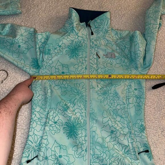 North Face Women’s Apex Bionic Climateblock Jacket Blue Floral XS EUC - Picture 11 of 14